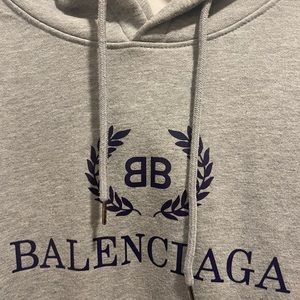Authentic Balenciaga grey hoodie